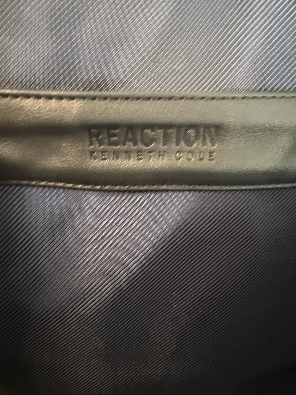 NWT Reaction Kenneth Cole Chelsea Navy Quilted Tote with Gold Trim - Picture 9 of 16